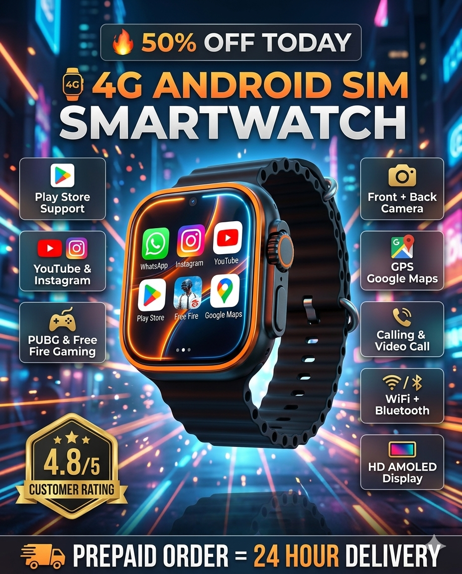 VOLT S9 Ultra Android Sim Watch (32 GB RAM / 256 GB STORAGE)