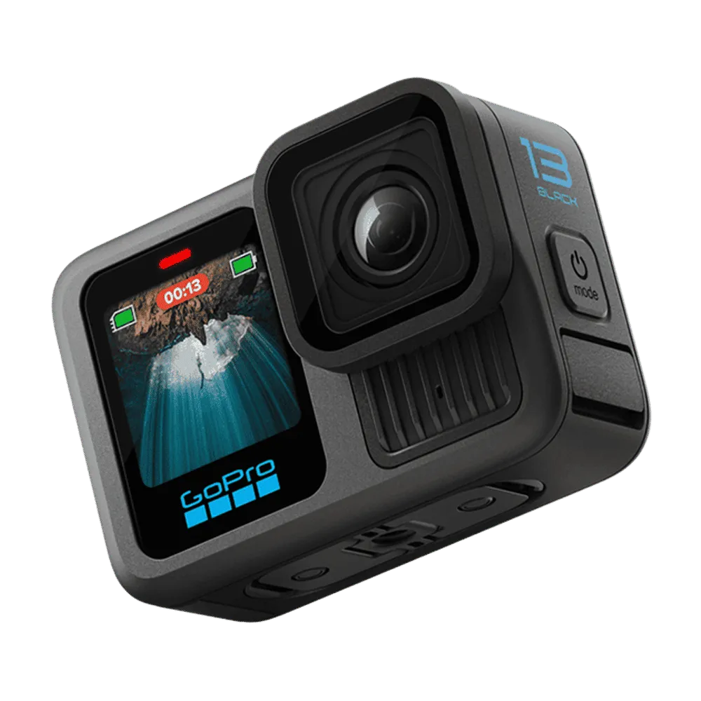 GoPro Hero13 5.3K and 27MP 240 FPS Waterproof Action Camera with Voice Control (Black)