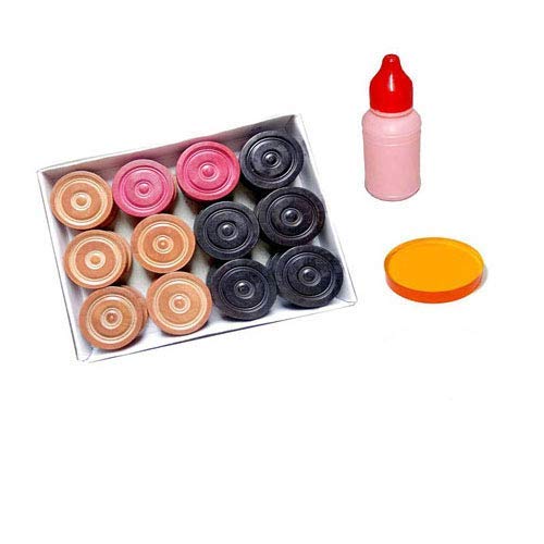 made in india Wooden Finish Inch Full 36 Size Carrom Board for Kids and Children, with Coins Striker, and Boric Powder, Brown, (Extra Big Size)