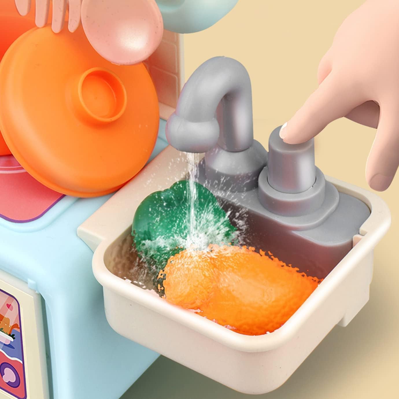 Kids Play Kitchen Set Pretend Toy Simulation Kitchen Role Play Set for Kids Boys & Girls (Multi Color)