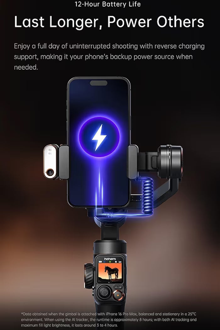 Hohem iSteady M7 AI Tracking Smartphone Gimbal Stabilizer.