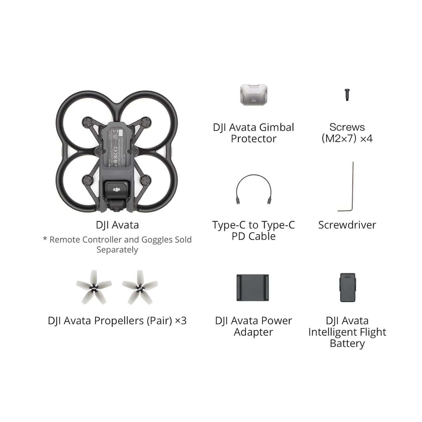 DJI Avata 2 FPV Drone with 3-Battery Fly More Combo