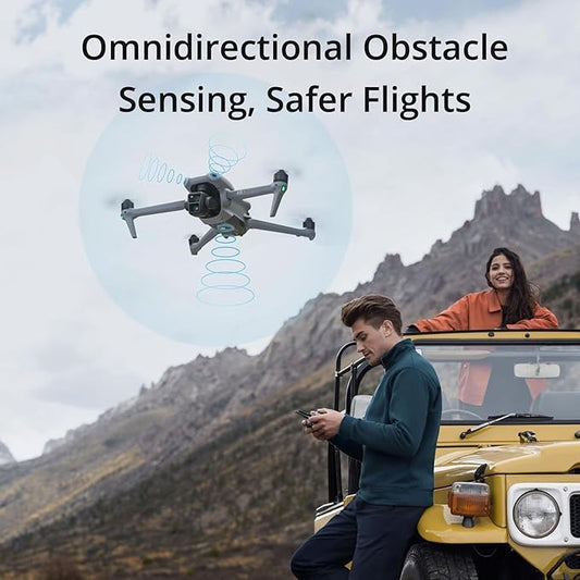 DJI Air 3 Fly More Combo with DJI RC 2, Drone with Camera 4K, Dual Primary Cameras, 3 Batteries for Extended Flight Time, 48MP Photo, 20Km Max Video Transmission, FAA Remote ID Compliant