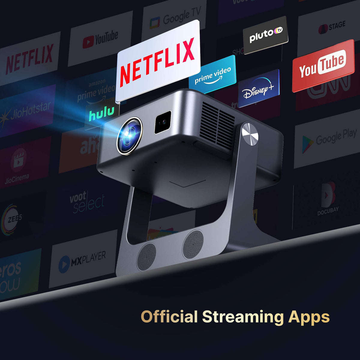 CROZBEATS 4K , ANDROID , 200 INCH SIZE PROJECTOR