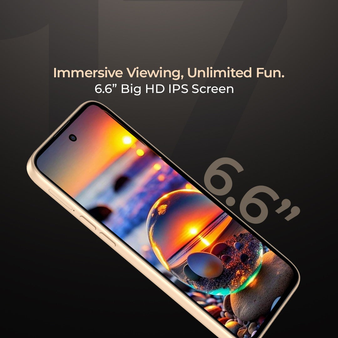 BlackZone GT 17 Pro Maxx – 16GB RAM + 256GB ROM | 6.6" HD+ Display | Android 14 | 32MP Rear + 16MP Front Camera | 5000mAh Battery | Face ID Unlock | Dual SIM Smartphone