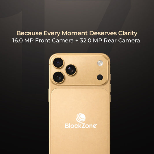 BlackZone GT 17 Pro Maxx – 16GB RAM + 256GB ROM | 6.6" HD+ Display | Android 14 | 32MP Rear + 16MP Front Camera | 5000mAh Battery | Face ID Unlock | Dual SIM Smartphone
