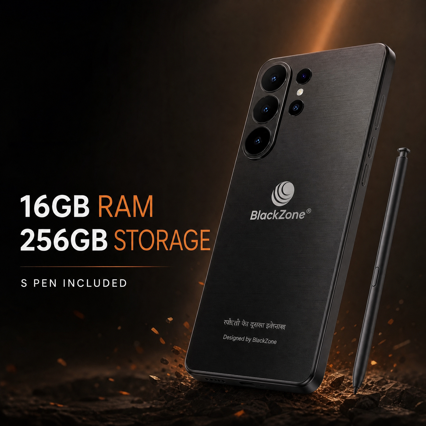 BLACKZONE BZ 26 ULTRA 16/256  | 6.8" HD+ Display | Android 17 | 200MP Rear + 50MP Front Camera | 5000mAh Battery | Face ID Unlock |