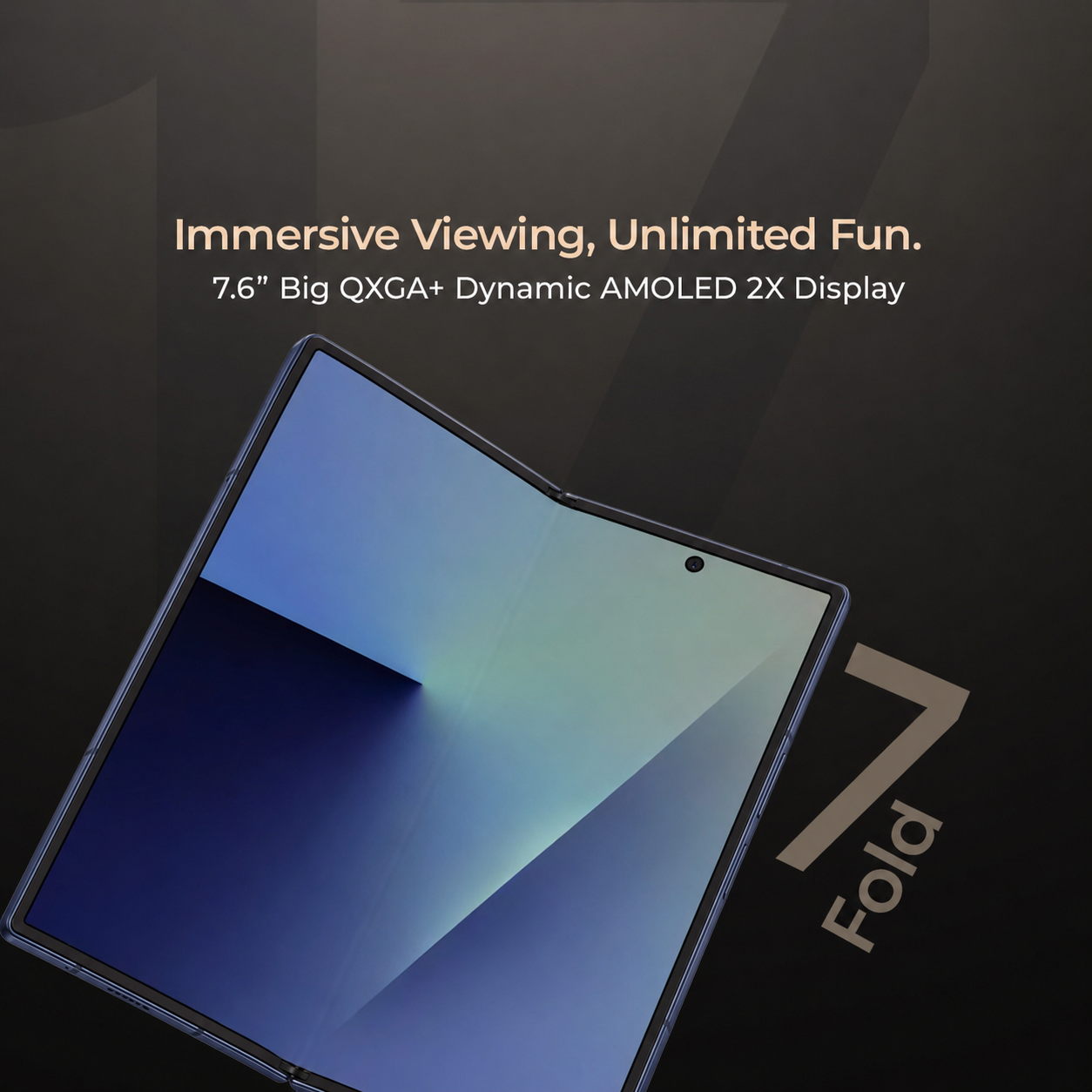 BLACKZONE GT FOLD 7 – 16GB RAM + 256GB ROM | 8.0" HD+ Display | Android 14 | 100MP Rear + 16MP Front Camera | 5000mAh Battery | Face ID Unlock | Dual SIM Smartphone